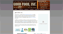 Desktop Screenshot of goodfoodinc.org