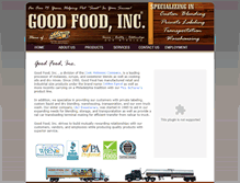 Tablet Screenshot of goodfoodinc.org